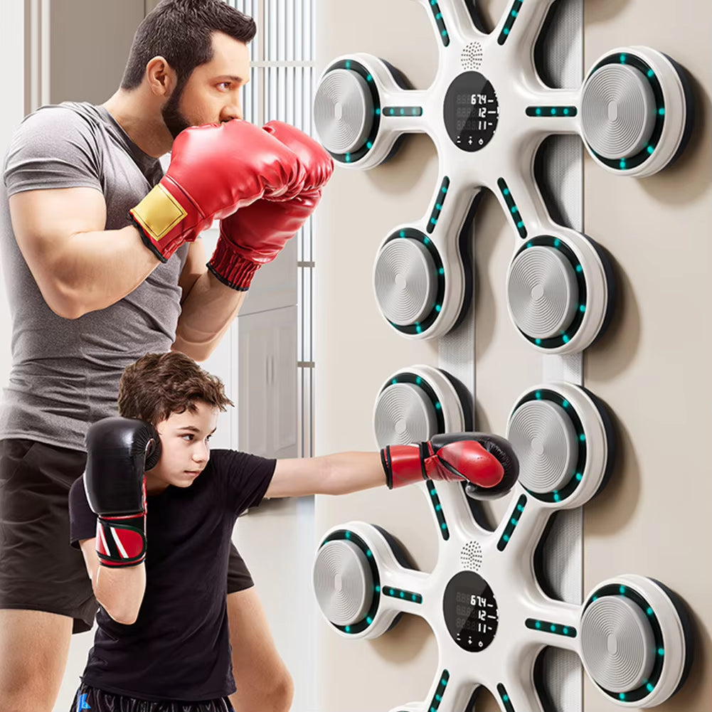 Wall Target Music Boxing Machines Bluetooth-Compatible Punching Bag Type-C Charging Boxing Puncher Reaction Training Equipment